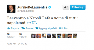 TWEET DE LAURENTIIS