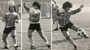 training with maradona