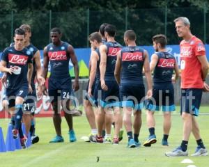 Napoli Dimaro2015 nista allenamento callejon zapata mertens