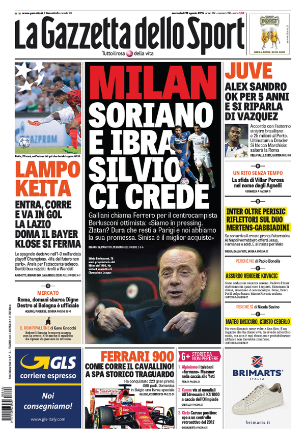 Gazzetta 19-08-2015