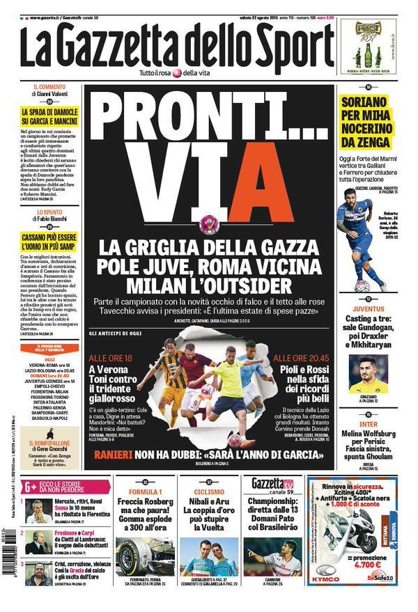 Gazzetta 22-08-2015