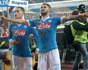 NAPOLI, JUVENTUS NELLA FOTO: ESULTANZA FINE GARA NAPOLI hysaj callejon
