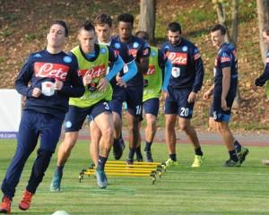 allenamento napoli Brescia