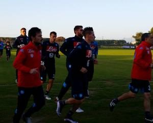 allenamento napoli castel volturno hamsik chiriches