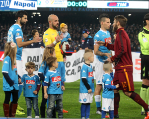 Hamsik Reina Albiol banbini De Rossi gervasoni Napoli Roma