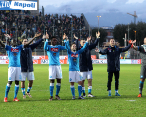 esultanza festa napoli reina valdifiori hamsik mertens chalobah higuain koulibaly