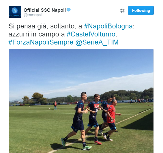 napoli allenamento