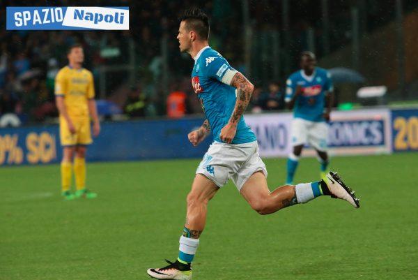 hamsik gol capitano napoli frosinone