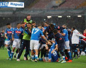napoli esultanza champions