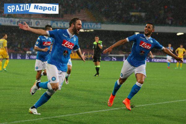 higuain ghoulam esultanza frosinone
