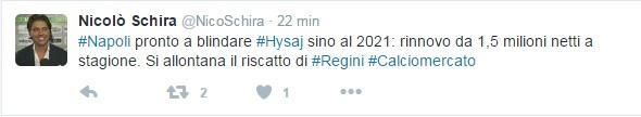 schira gazzetta tweet