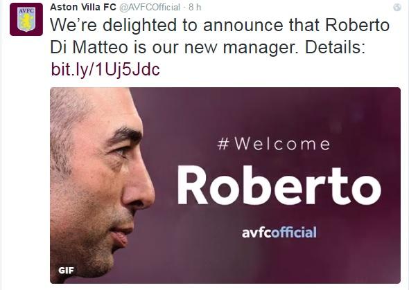 di matteo aston villa