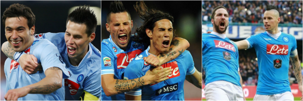 Lavezzi, Cavani, Higuain