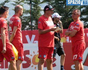 sarri calzona bonomi staff DIMARO RITIRO NAPOLI CALCIO 2016ALLENAMENTO NAPOLIFOTO MOSCA