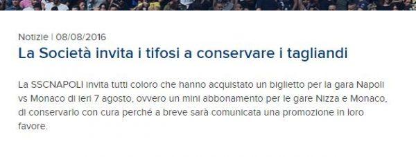 calcio napoli amichevoli