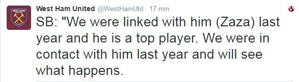 tweet west ham