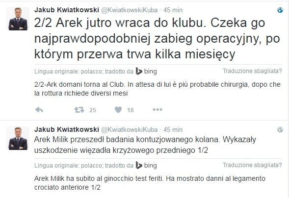 milik-infortunio-tweet