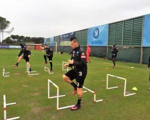 Allenamento dei giocatori azzurri (Fonte SSC Napoli)