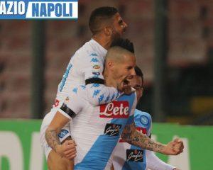 Hamsik ed Insigne esultano