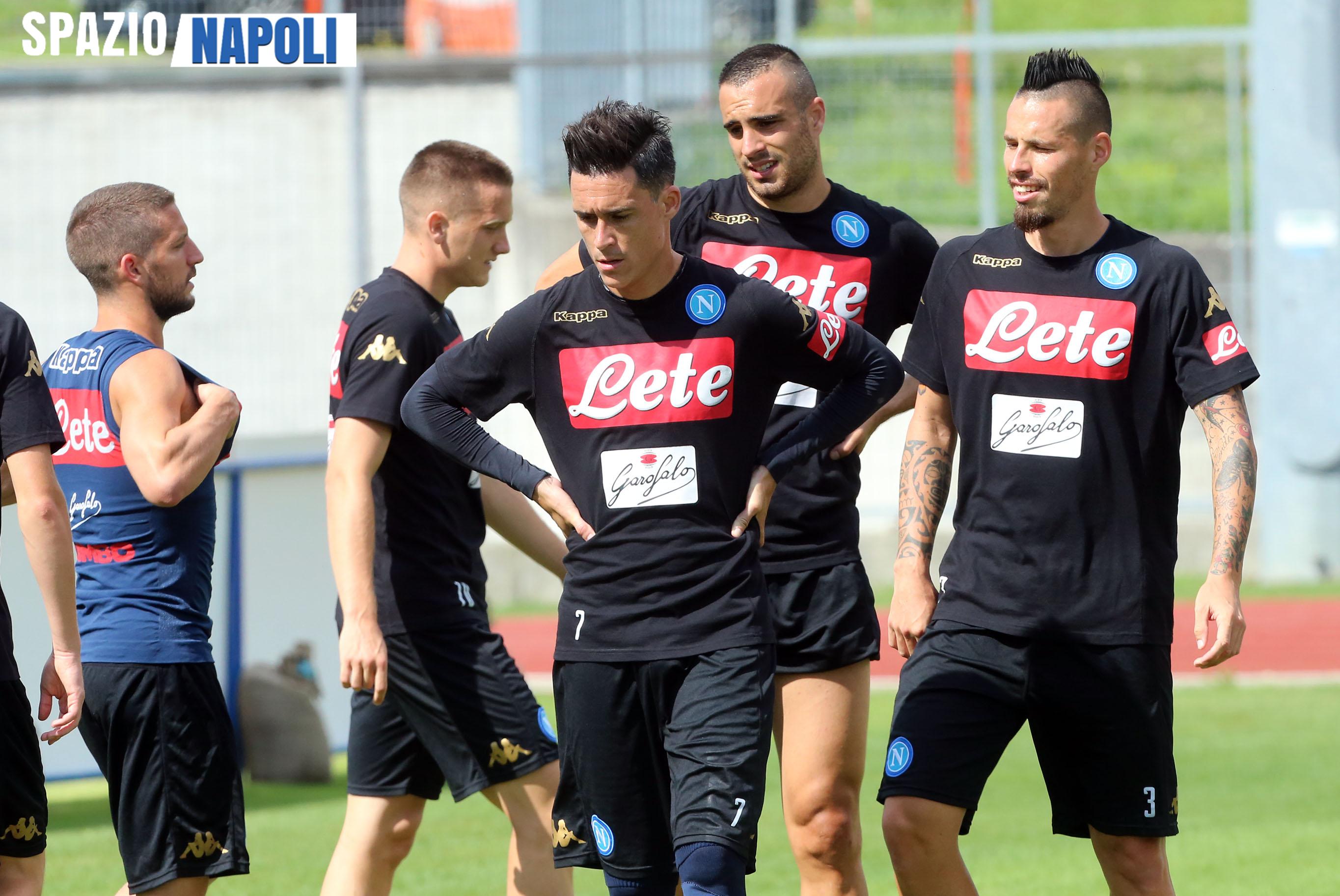 FOTO – Allenamento degli azzurri in vista della sfida col Bayern e alla fine un po’ di pallacanestro!