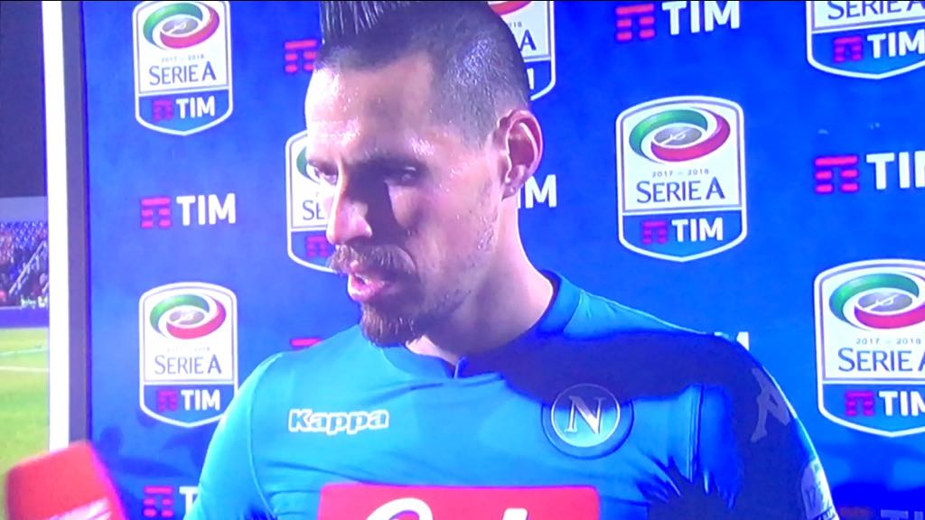 Hamsik: “Tre punti importanti, ma bisogna chiudere prima la partita. Scudetto? Dobbiamo raccogliere i frutti”