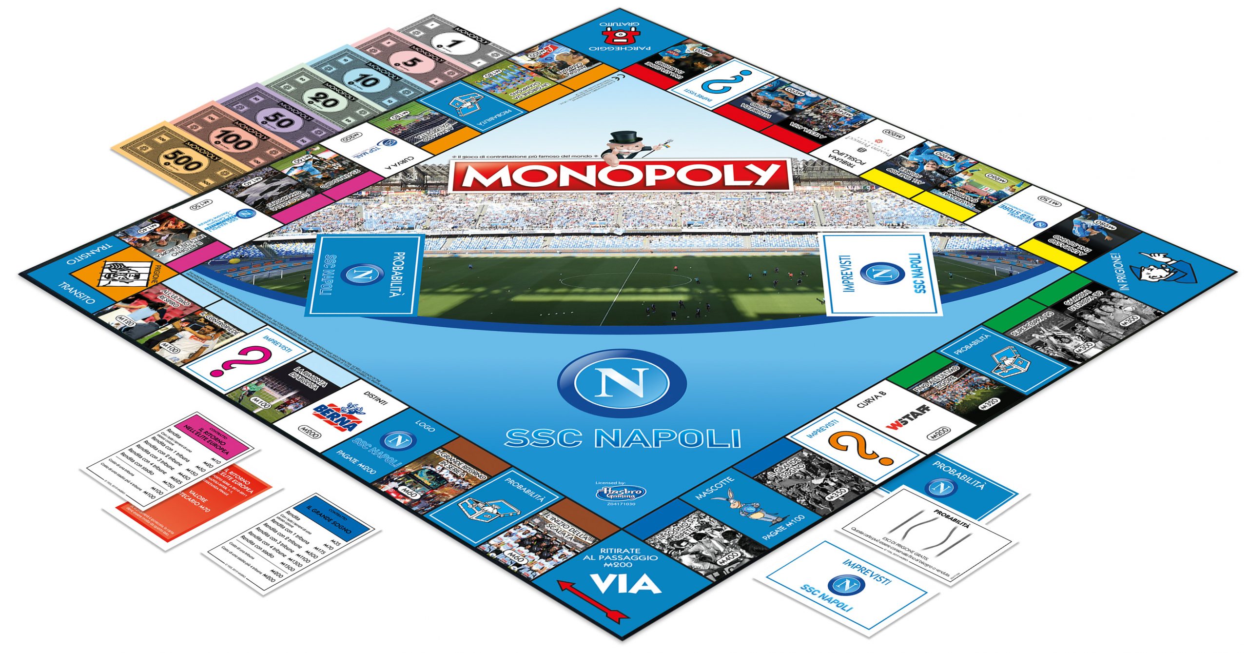 Nasce il Monopoly della SSC Napoli! Sarà in vendita dall'8 dicembre: ecco  come si gioca