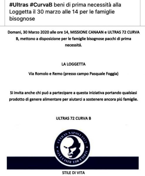 coronavirus ultras napoli