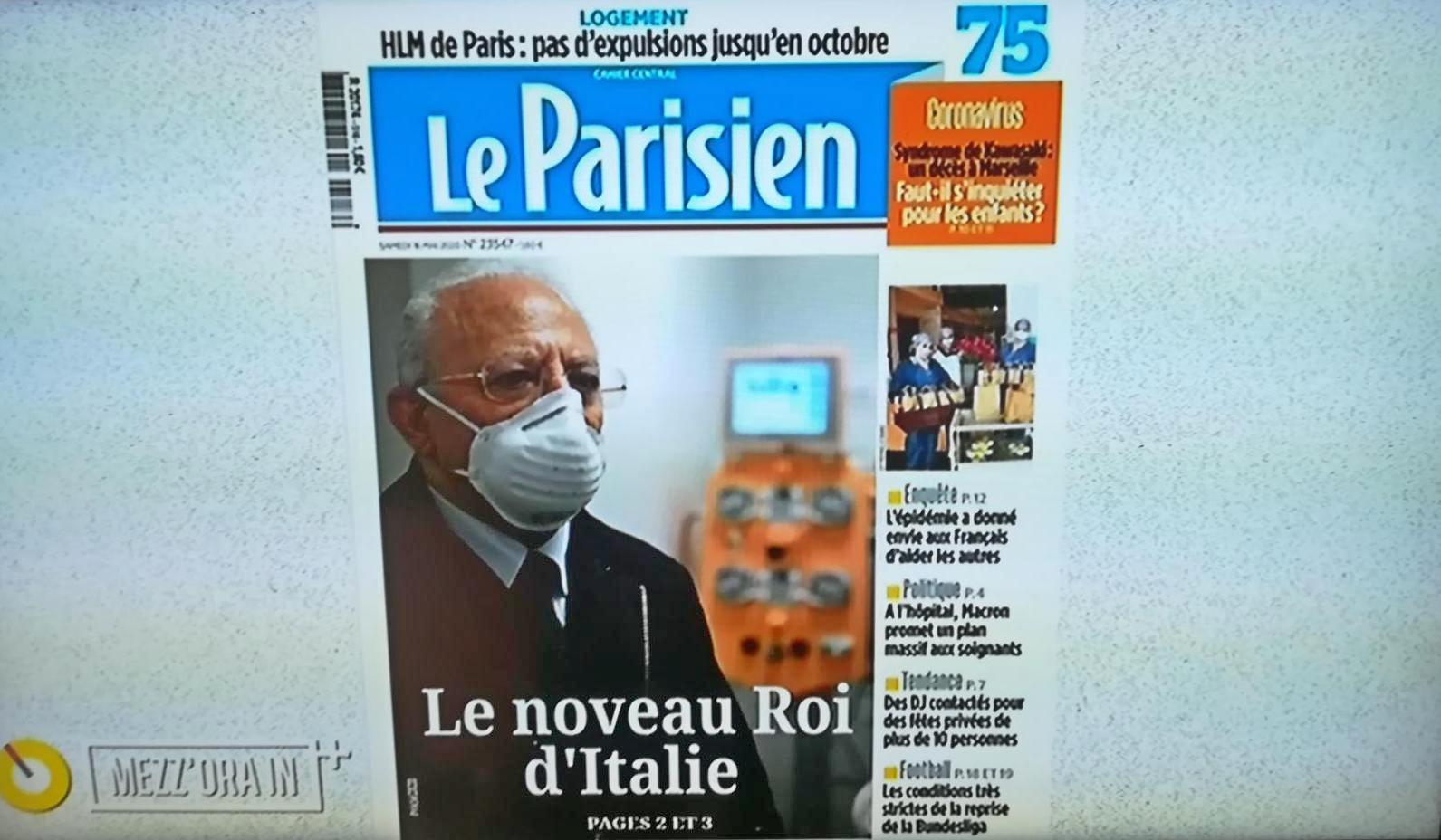 “Re d’Italia”, anche in Rai abboccano alla prima pagina fake su De Luca