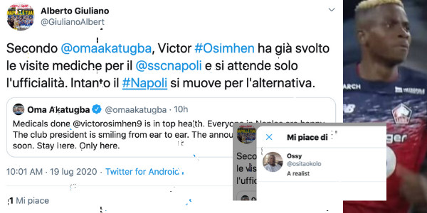 Osimhen-Napoli like Osita Okolo