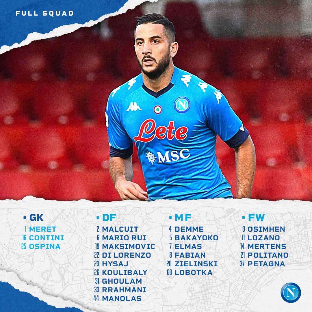 Napoli-Sassuolo, ci sono i convocati: non c’è Insigne! Assente anche Llorente