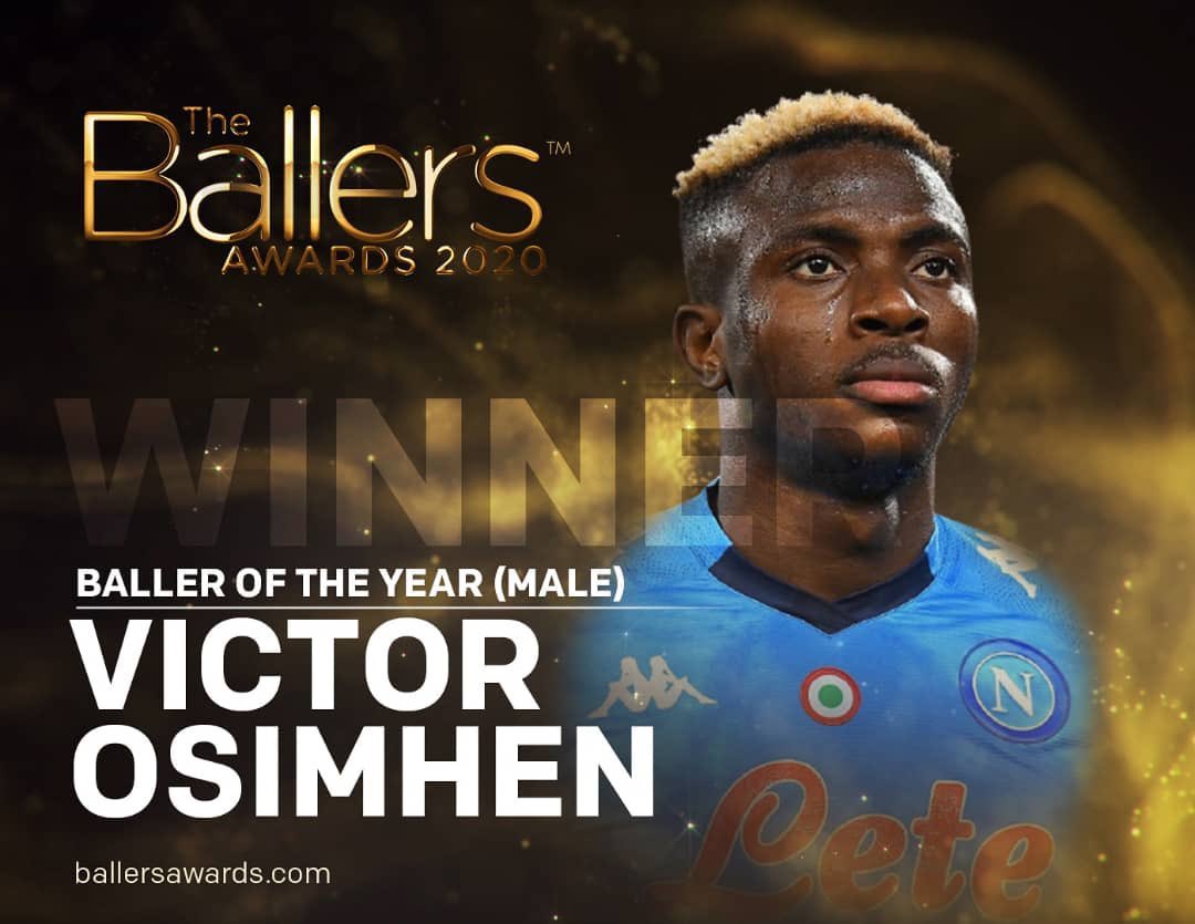 UFFICIALE – Ballers Awards, Osimhen nominato miglior calciatore nigeriano del 2020!