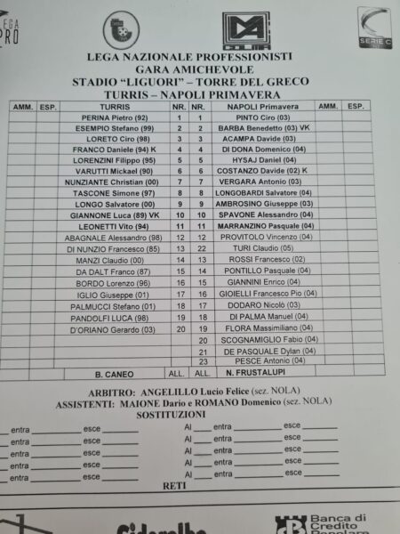 turris napoli primavera