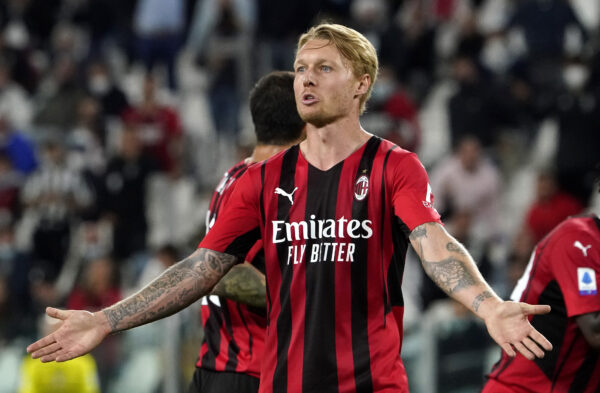 milan kjaer infortunio