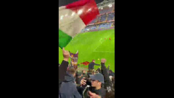 Tifosi Roma coro Napoli