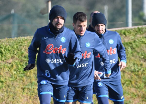 Mario Rui allenamento Napoli