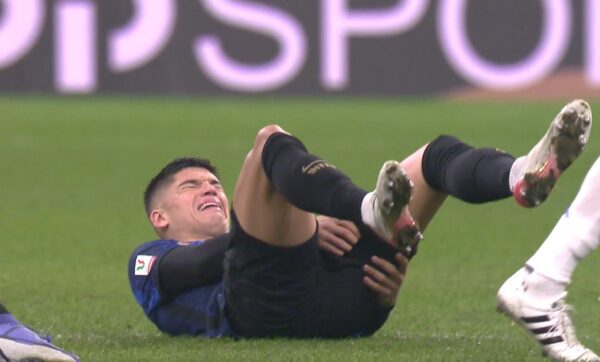 Tegola Inter, infortunio in Coppa Italia: esce in lacrime dal campo
