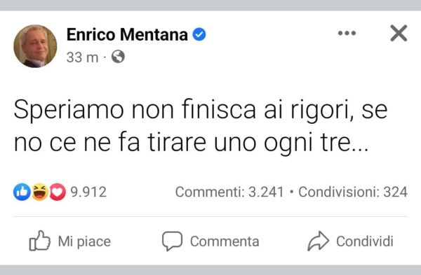 Enrico Mentana polemica Inter Juventus