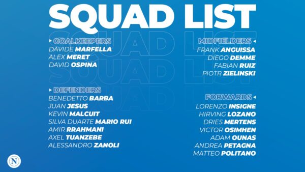 Convocati Empoli Napoli