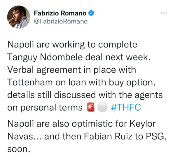 Romano Ndombele Napoli