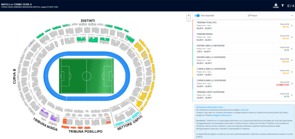 Biglietti Napoli Torino