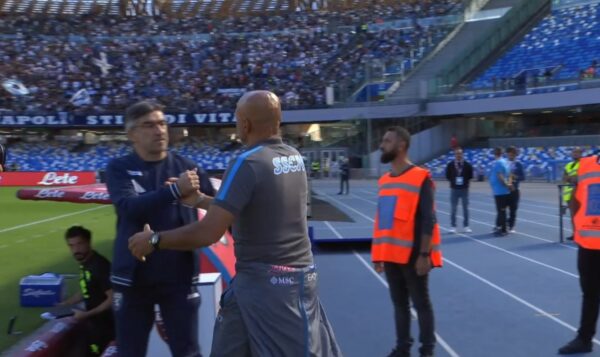 Juric e Spalletti si salutano a inizio partita