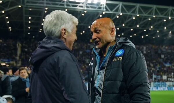 Spalletti e Gasperini si salutano prima di Atalanta-Napoli