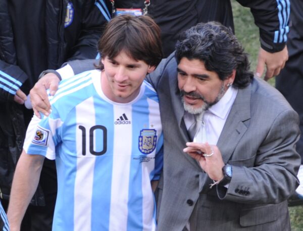 Maradona Messi 