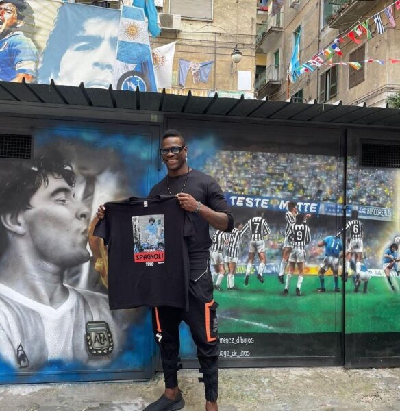Balotelli Murales Maradona