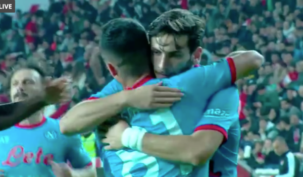 Napoli, Politano, amichevole