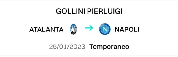 Contratto Gollini Napoli