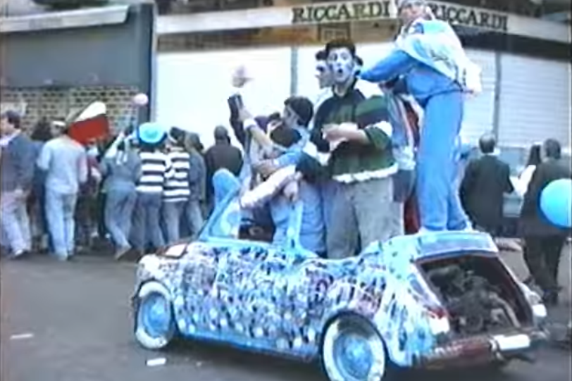Festeggiamenti dei tifosi Scudetto Napoli 1990