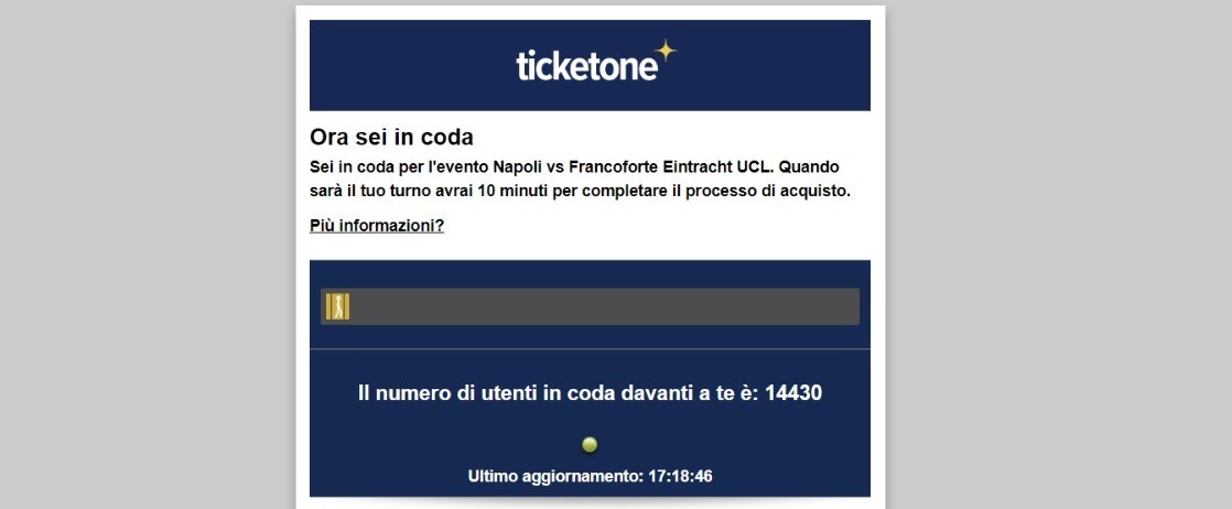Napoli Eintracht Francoforte TicketOne biglietti
