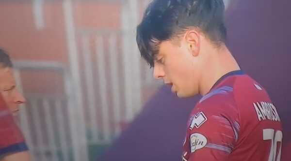 Giuseppe Ambrosino in campo con la maglia del Cittadella in campionato in Serie B