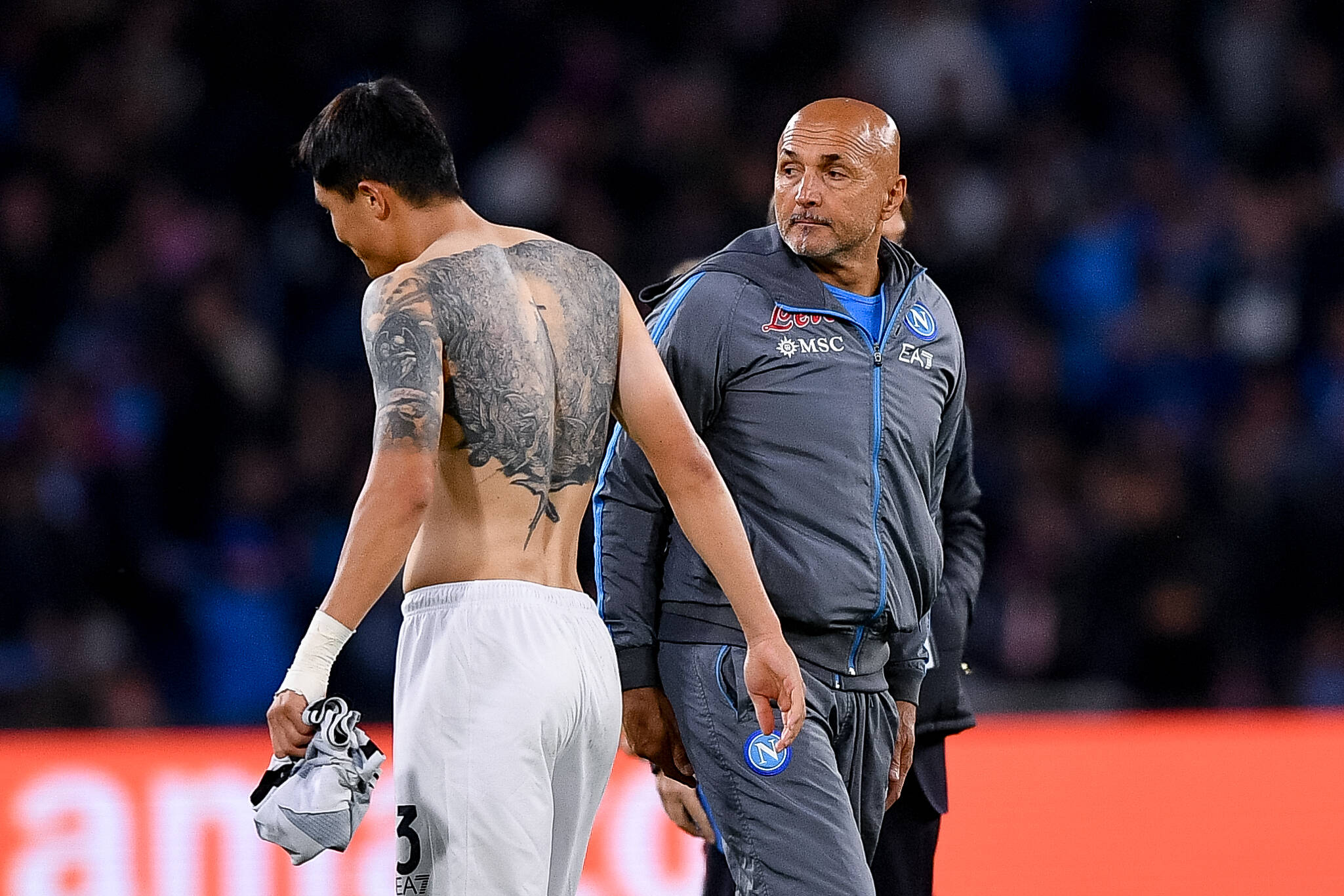 Kim e Spalletti dopo Napoli-Udinese